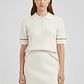 Saia Curta Malha Entrançada Branco - Calvin Klein - Thumbnail 3