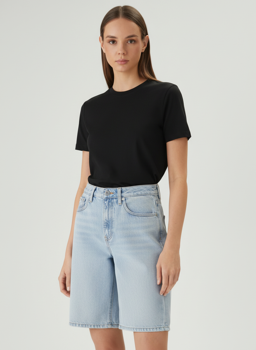 Calções Cmpridos Ganga Clara - Calvin Klein  1