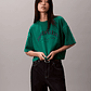 T-shirt Oversize e Curta Verde - Calvin Klein - thumbnail 1