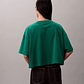 T-shirt Oversize e Curta Verde - Calvin Klein - thumbnail 2