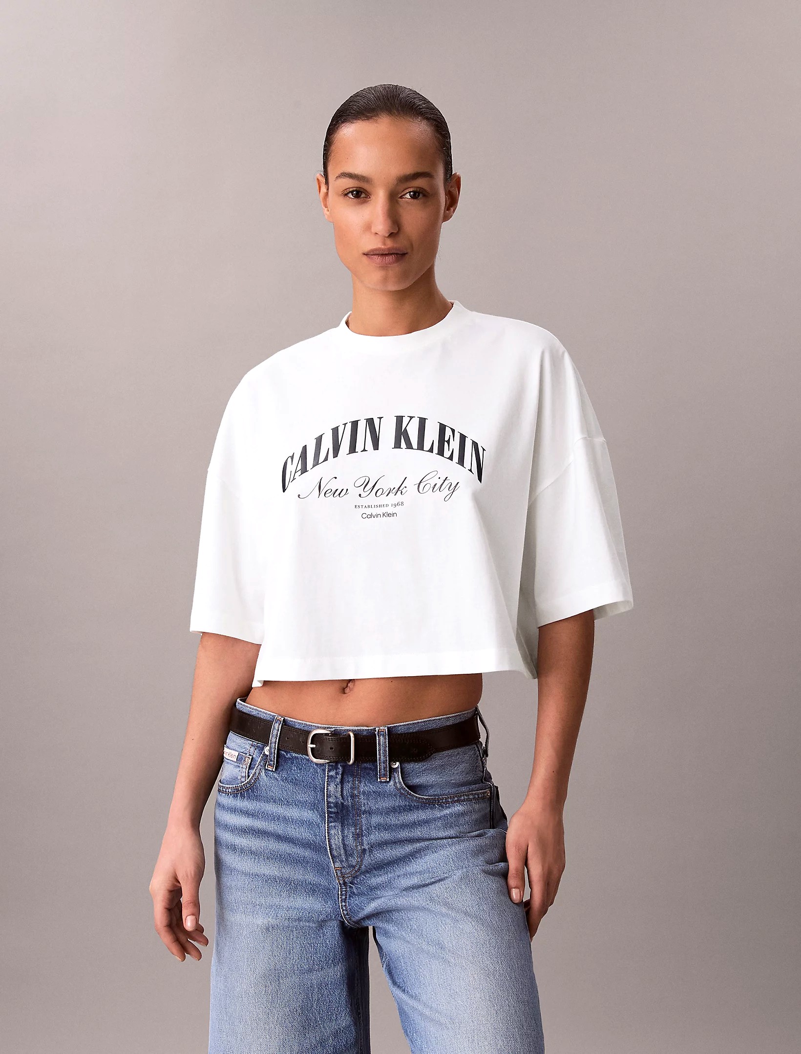 T-shirt Oversize e Curta Branco - Calvin Klein 1