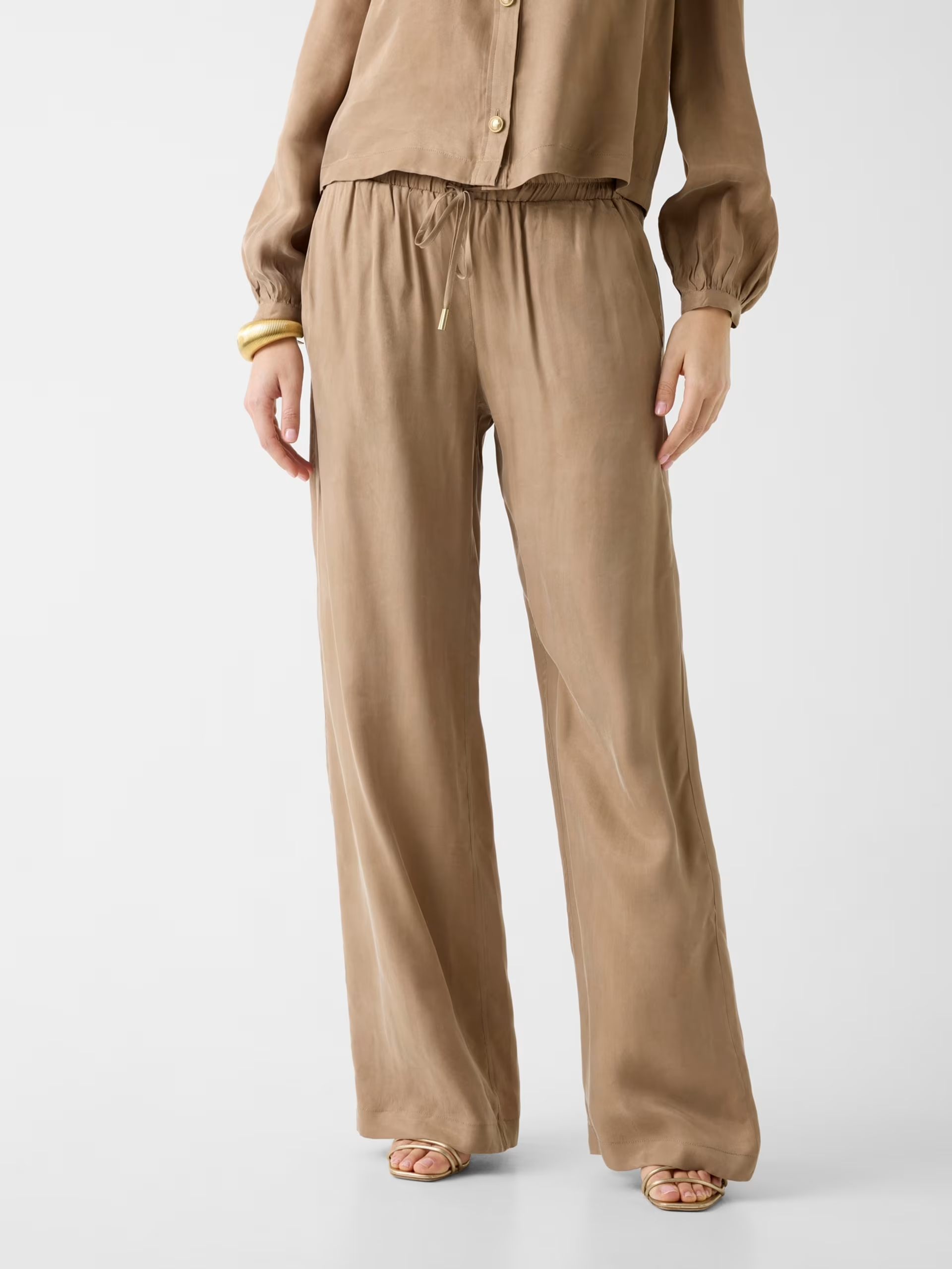 Calças Largas DALIA Bege - Guess 1