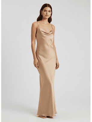 Vestido Comprido AKILINA Bege - Guess 