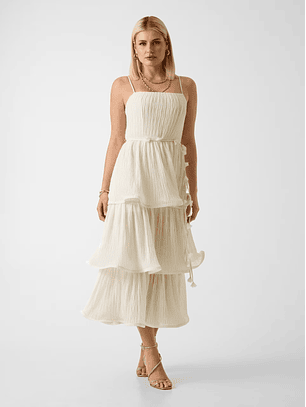 Vestido de Alças ALESSIA Branco - Guess