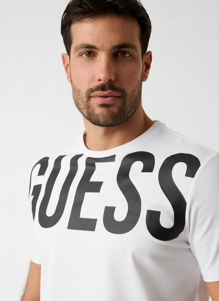 T-shirt Ultra Logo Branco - Guess  3