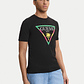 T-shirt Triângulo Colorido Preto - Guess - Thumbnail 1