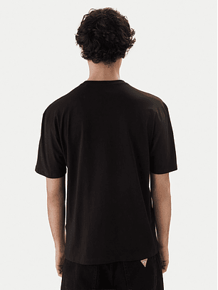 T-shirt Regular Mini Triângulo Preto - Guess
