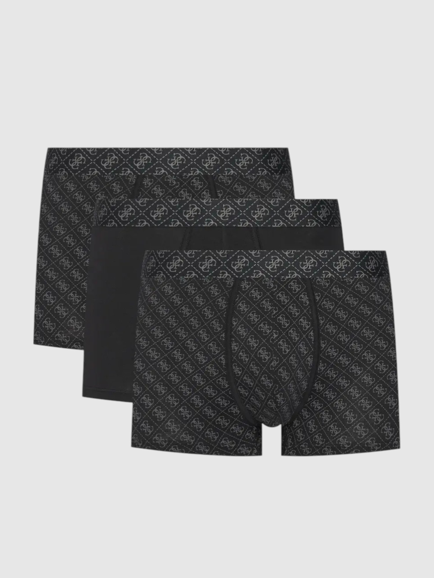 Pack 3 Boxers Preto Logo - Guess  1