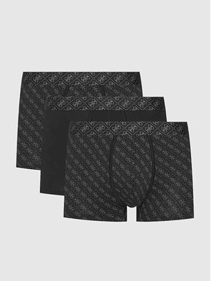 Pack 3 Boxers Preto Logo - Guess 