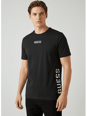 T-shirt LIAM Logo Lateral Preto - Guess  