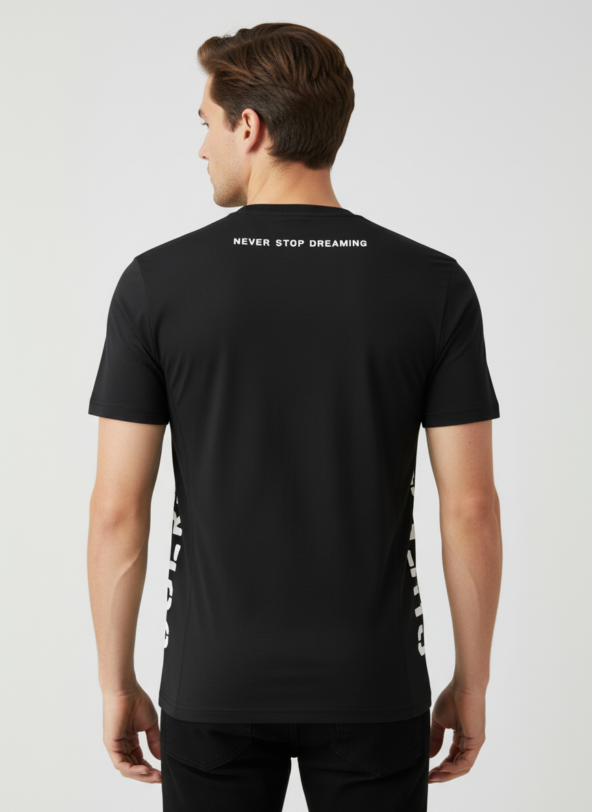 T-shirt LIAM Logo Lateral Preto - Guess   2