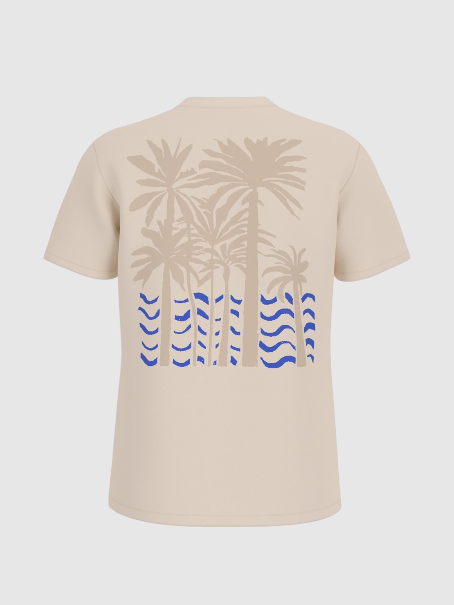 T-shirt FOLIAGE Printa nas Costas Bege - Guess  5