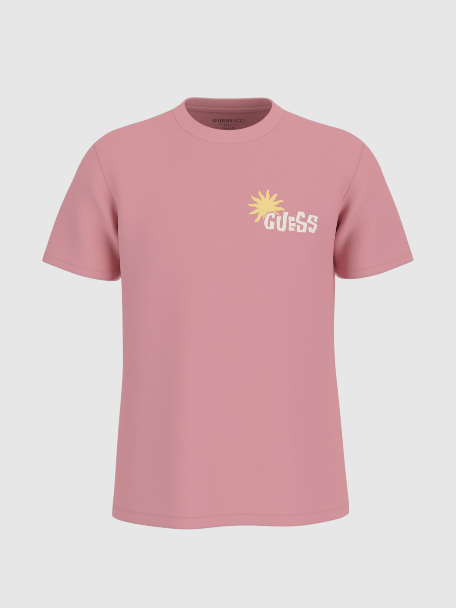 T-shirt FOLIAGE Printa nas Costas Rosa - Guess  4