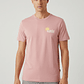 T-shirt FOLIAGE Printa nas Costas Rosa - Guess  - Thumbnail 1