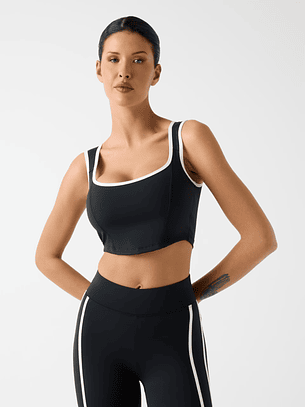 Top SARAH com Faixa Preto - Guess