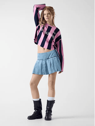 Saia Curta Pregas Ganga - Guess Jeans 