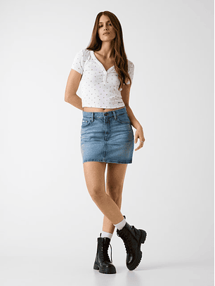 Mini Saia em Ganga - Guess Jeans