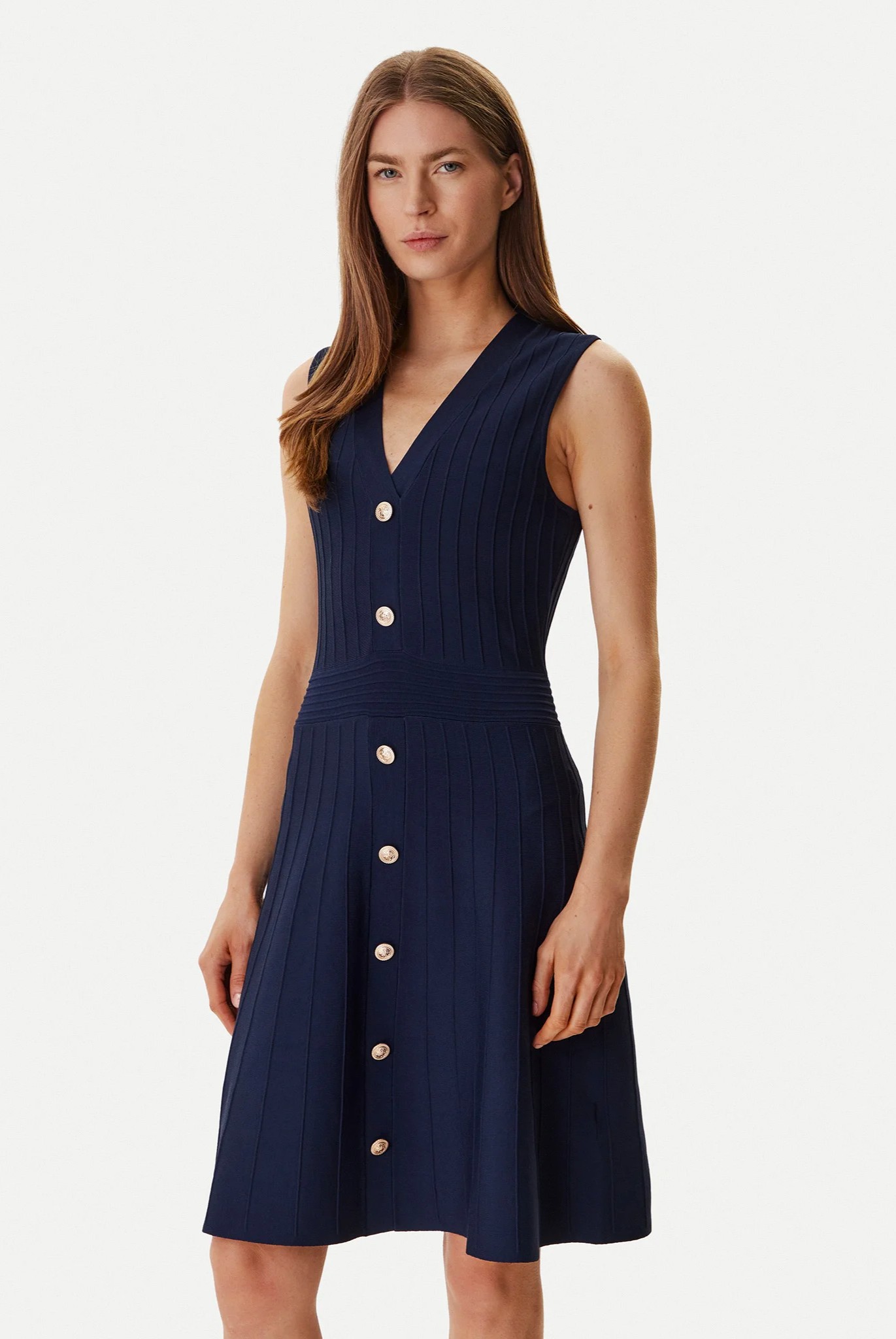 Vestido de Malha AMBER Azul Escuro - Guess   1