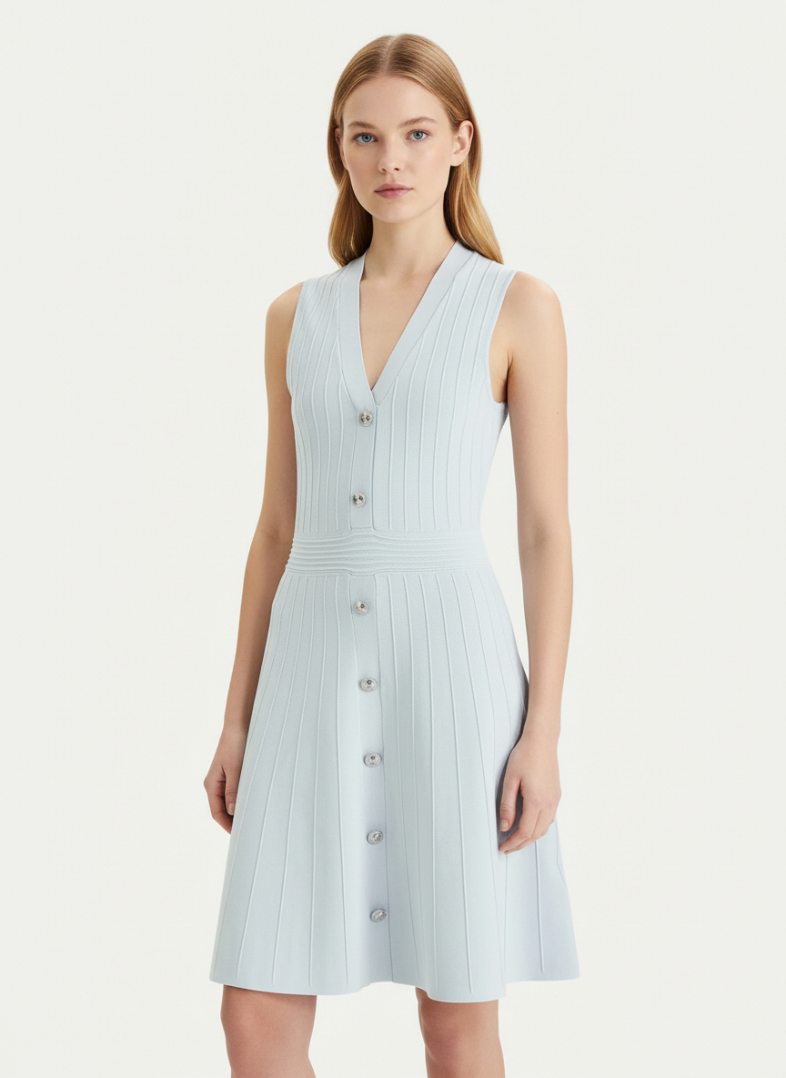 Vestido de Malha AMBER Azul Claro - Guess  1