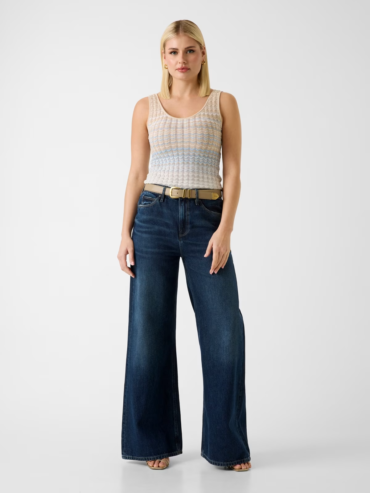 Top ROSALYN Bege e Azul - Guess  2