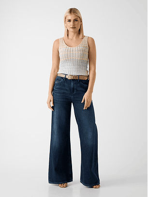 Top ROSALYN Bege e Azul - Guess 