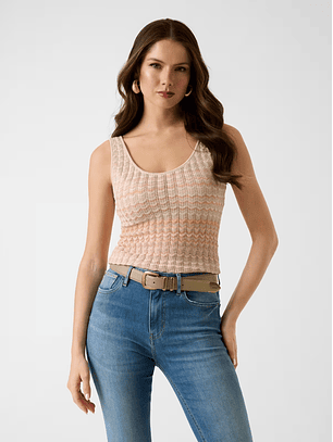 Top ROSALYN Bege e Coral - Guess  - COPIE