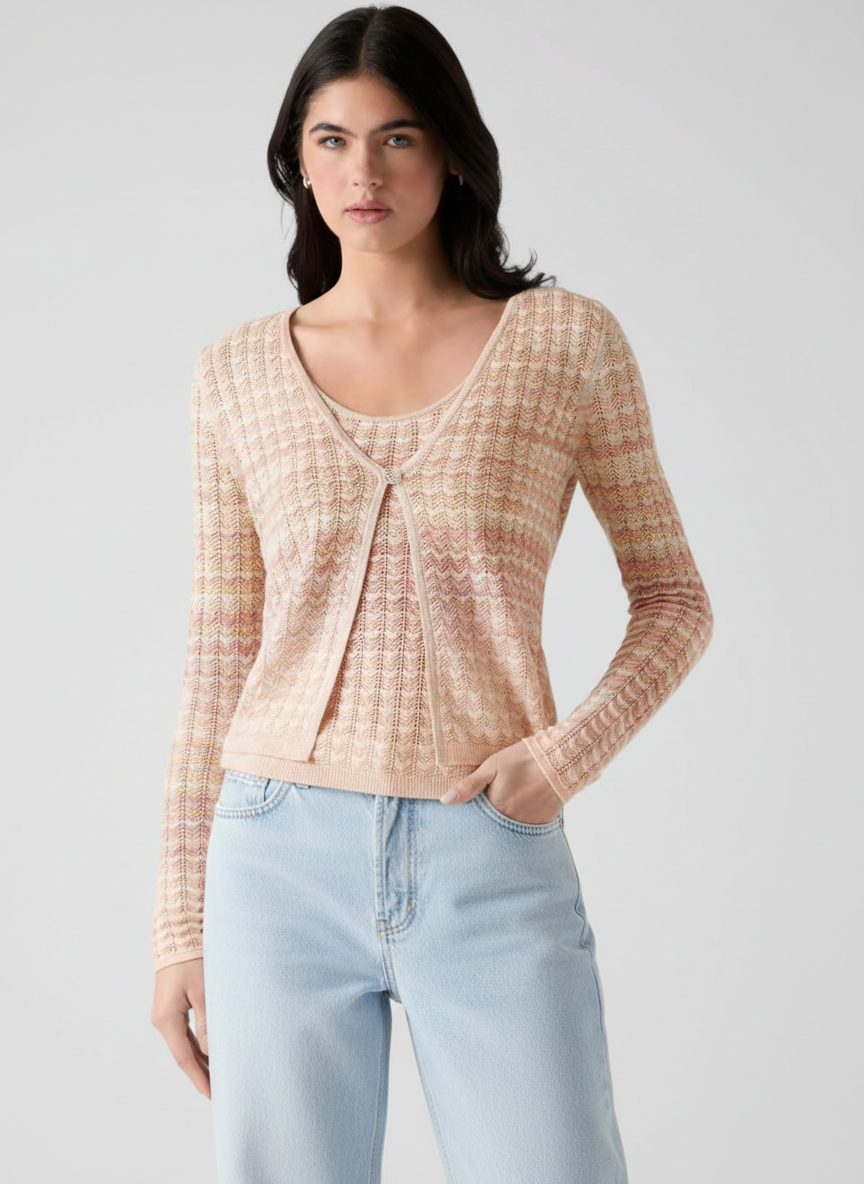 Casaco ROSALYN Bege e Coral - Guess 1