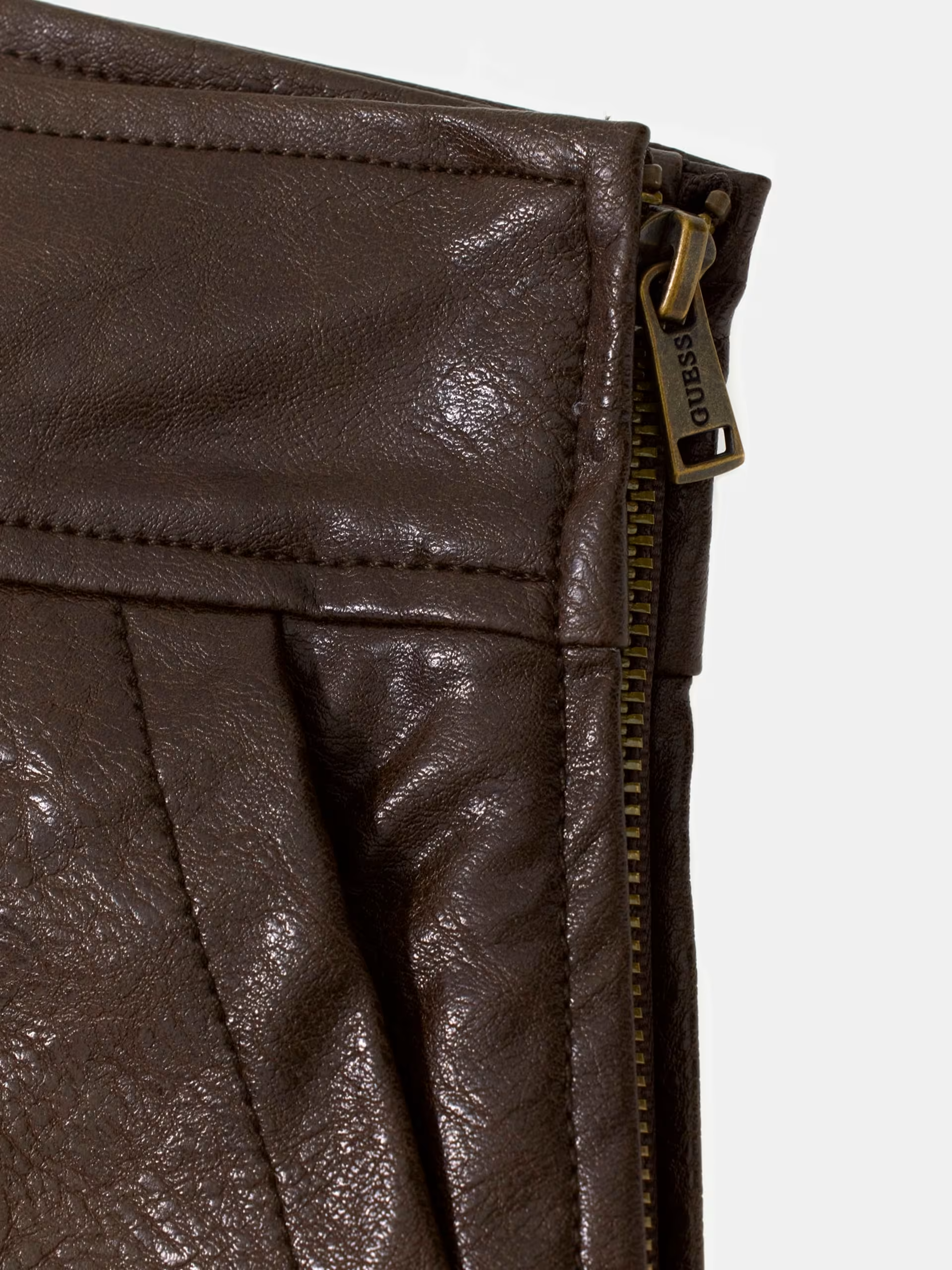 Saia em Ecopele LUCY Castanho - Guess  5