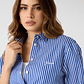 Camisa de Riscas TECLA Azul e Branco - Guess - Thumbnail 4