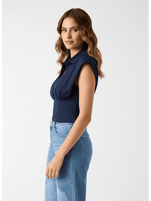 Top CHERRY Azul Escuro - Guess 