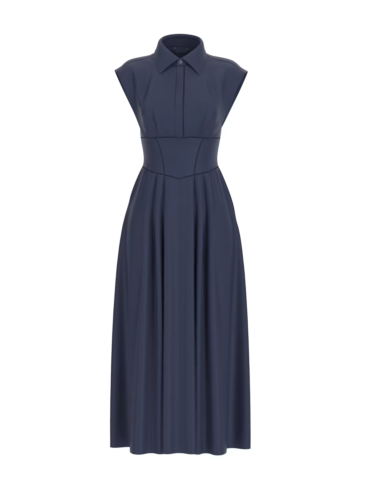 Vestido Comprido CHERRY Azul Escuro - Guess  3