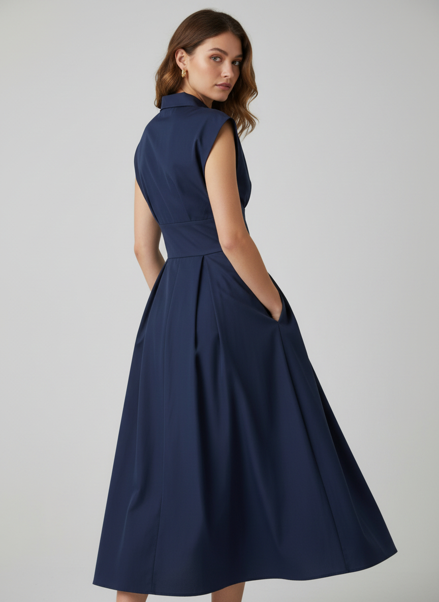 Vestido Comprido CHERRY Azul Escuro - Guess  2