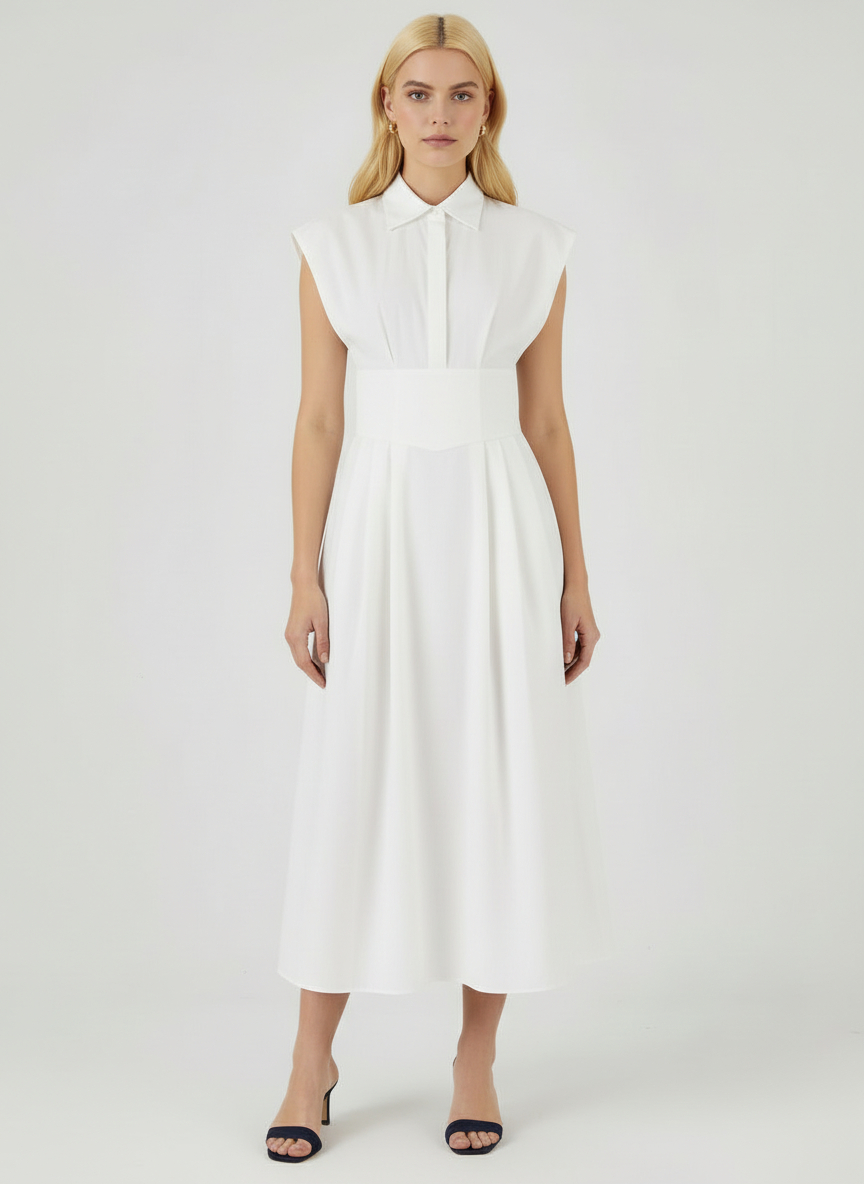 Vestido Comprido CHERRY Branco - Guess 1