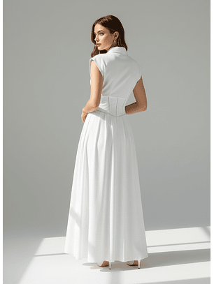 Vestido Comprido CHERRY Branco - Guess