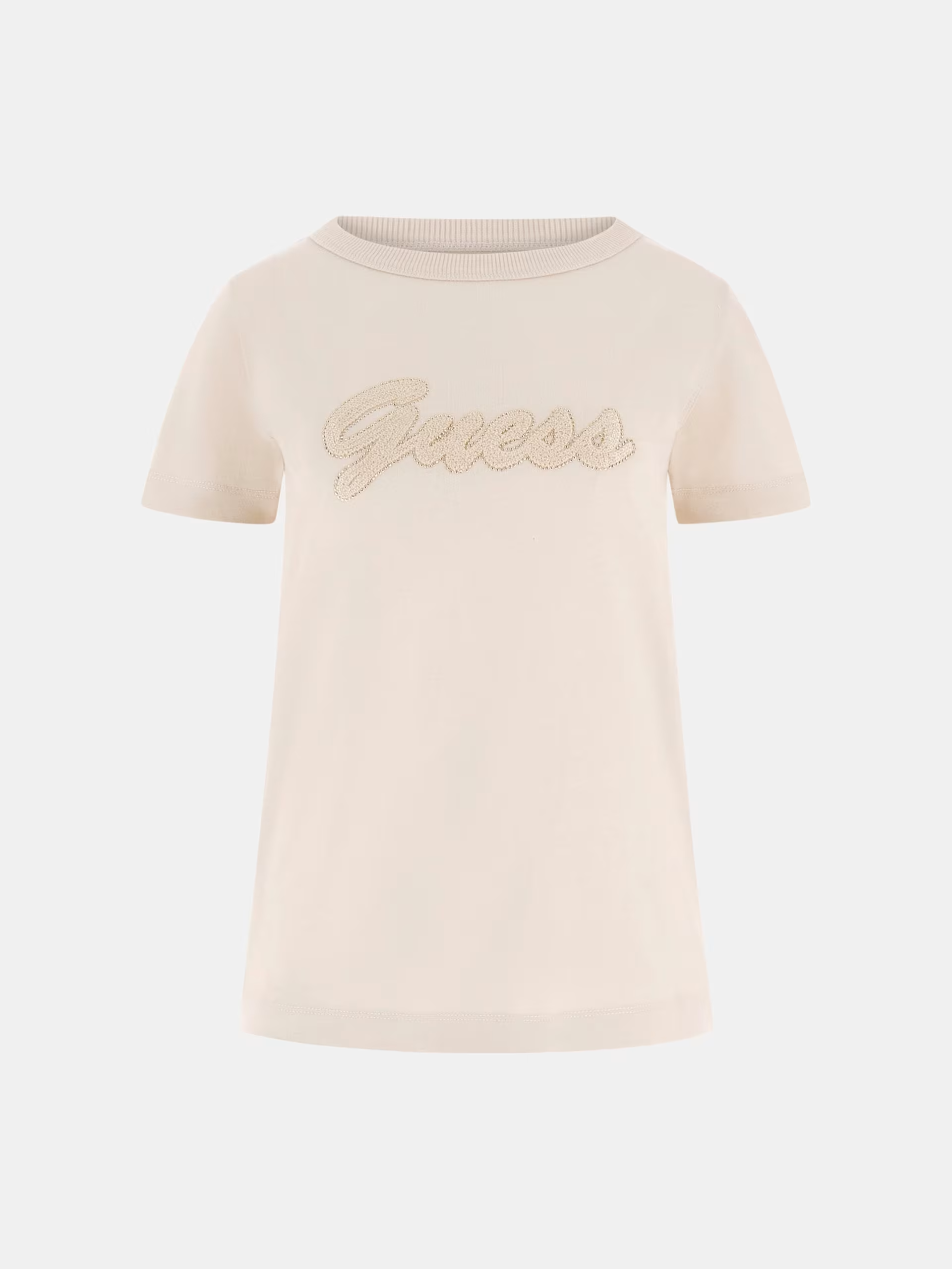 T-shirt Lettering Bege - Guess 5