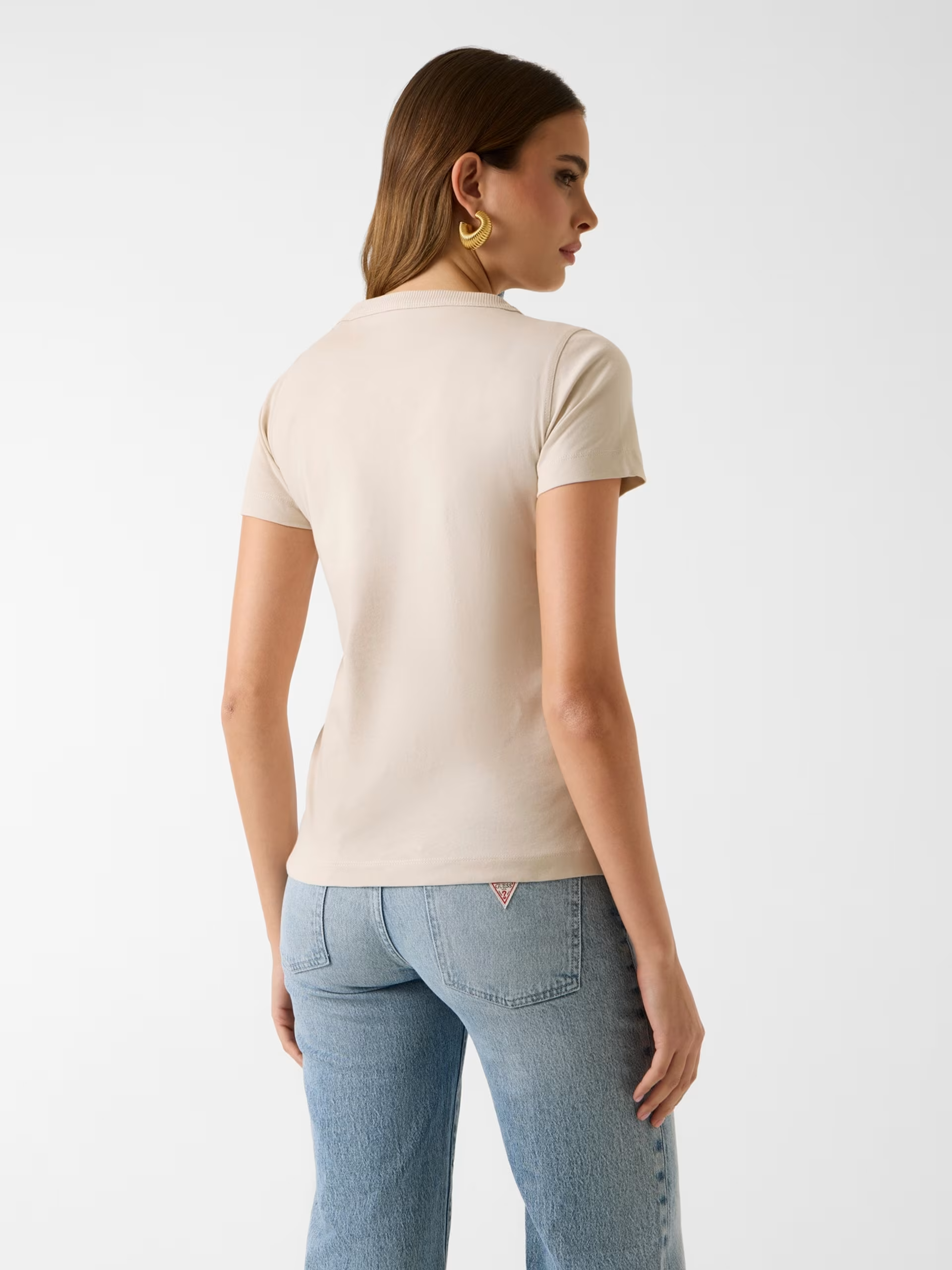 T-shirt Lettering Bege - Guess 2