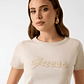 T-shirt Lettering Bege - Guess - Thumbnail 4