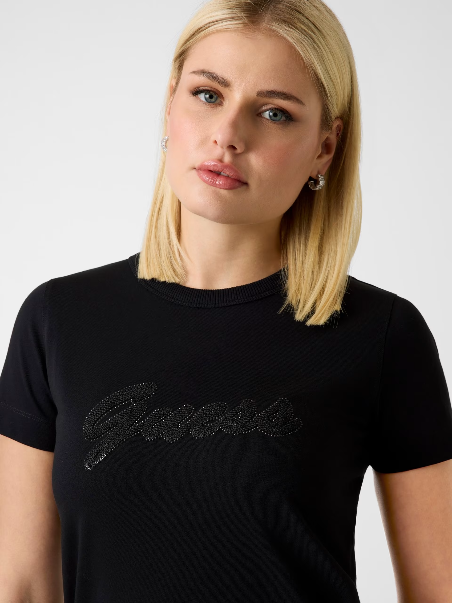 T-shirt Lettering Preto - Guess 4
