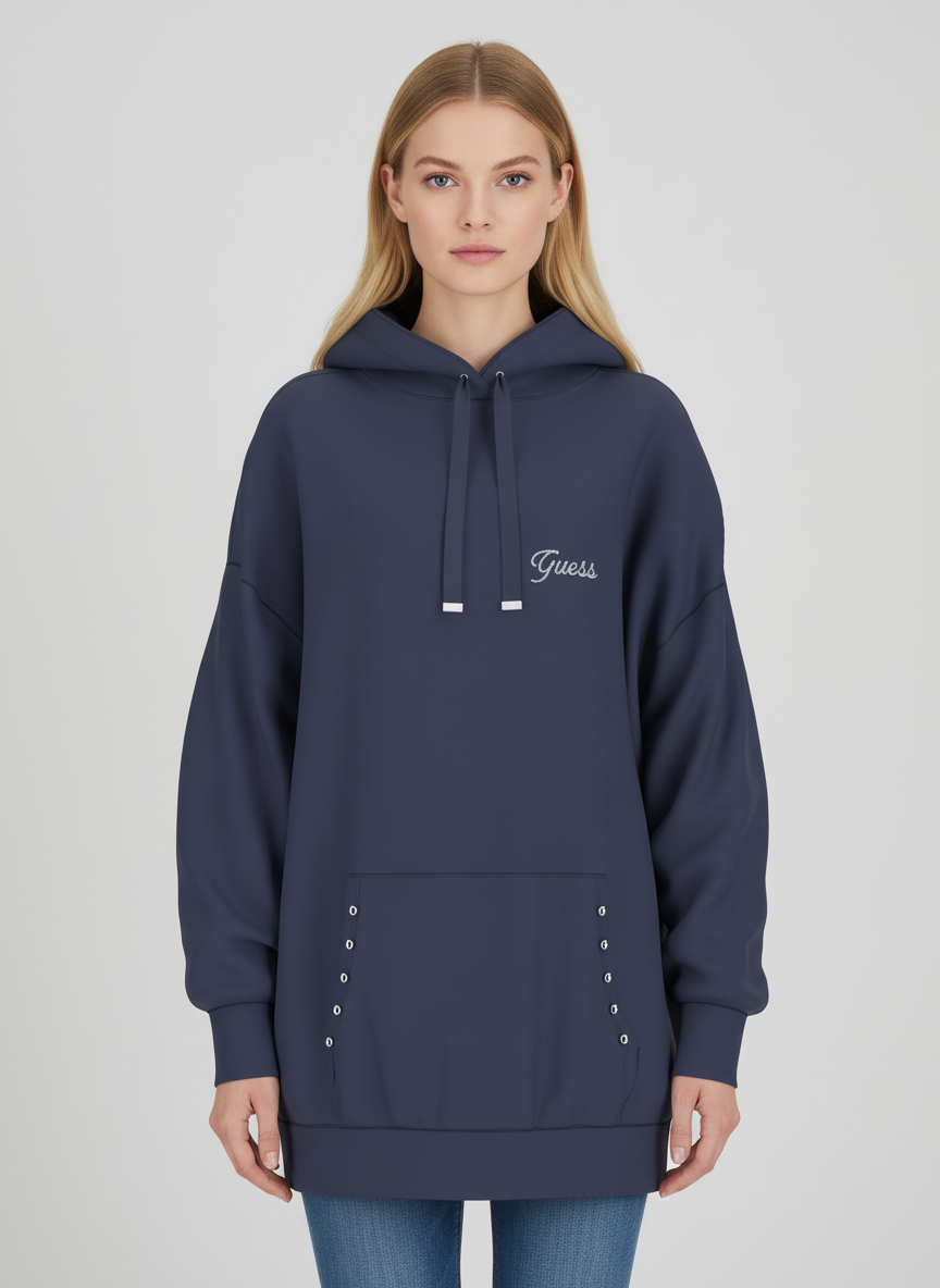 Sweat Oversize NAVY Azul - Guess  2