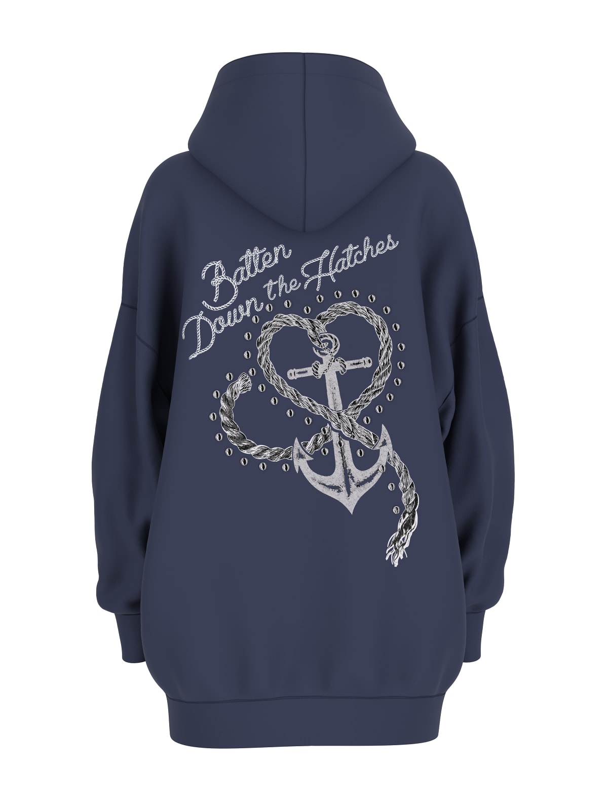 Sweat Oversize NAVY Azul - Guess  4