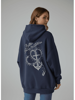 Sweat Oversize NAVY Azul - Guess 