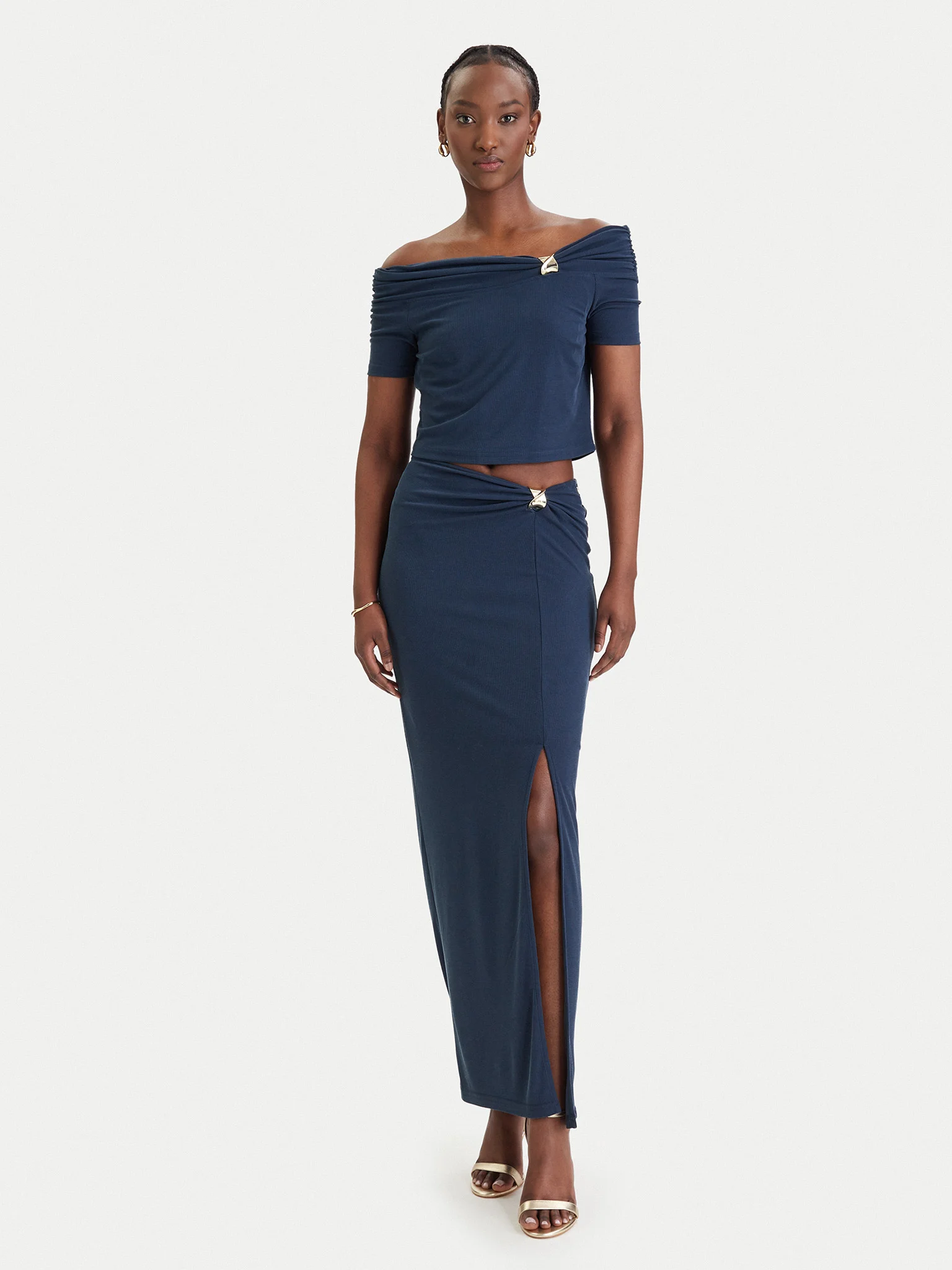 Top sem Ombros BRIGITTE Azul - Guess 3