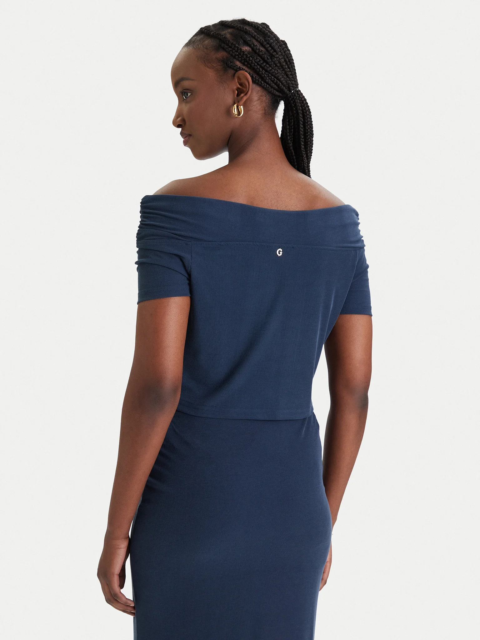 Top sem Ombros BRIGITTE Azul - Guess 2