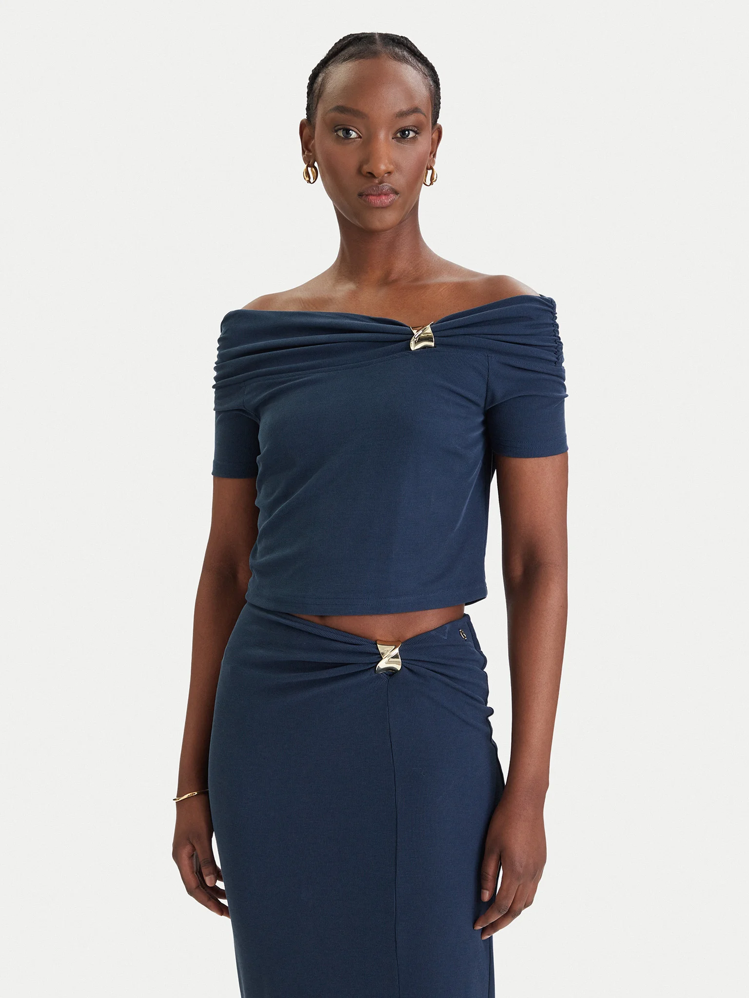 Top sem Ombros BRIGITTE Azul - Guess 1