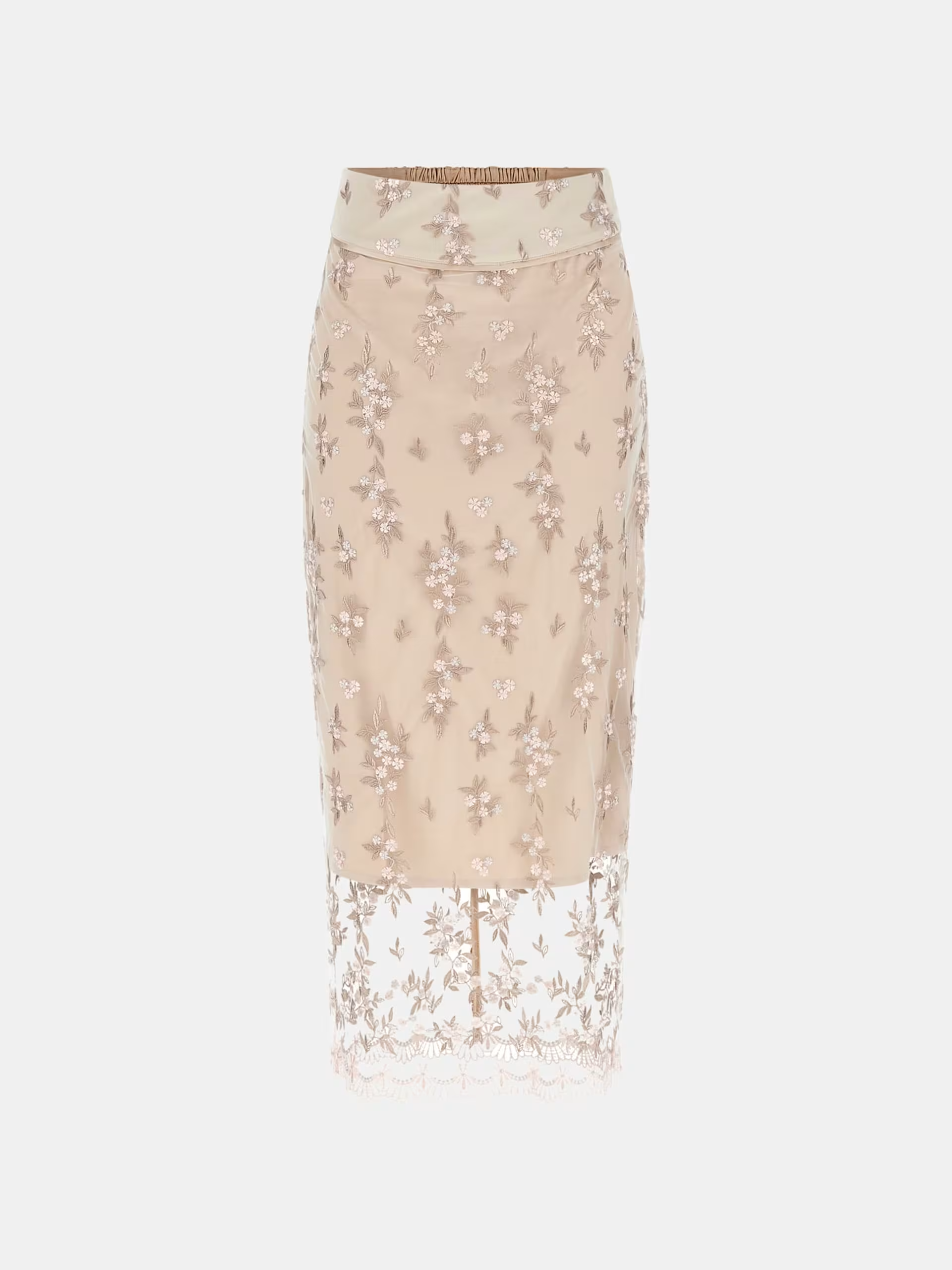 Saia Comprida CATERINA Renda Nude - Guess  6