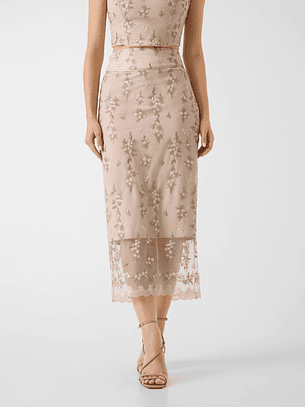 Saia Comprida CATERINA Renda Nude - Guess 