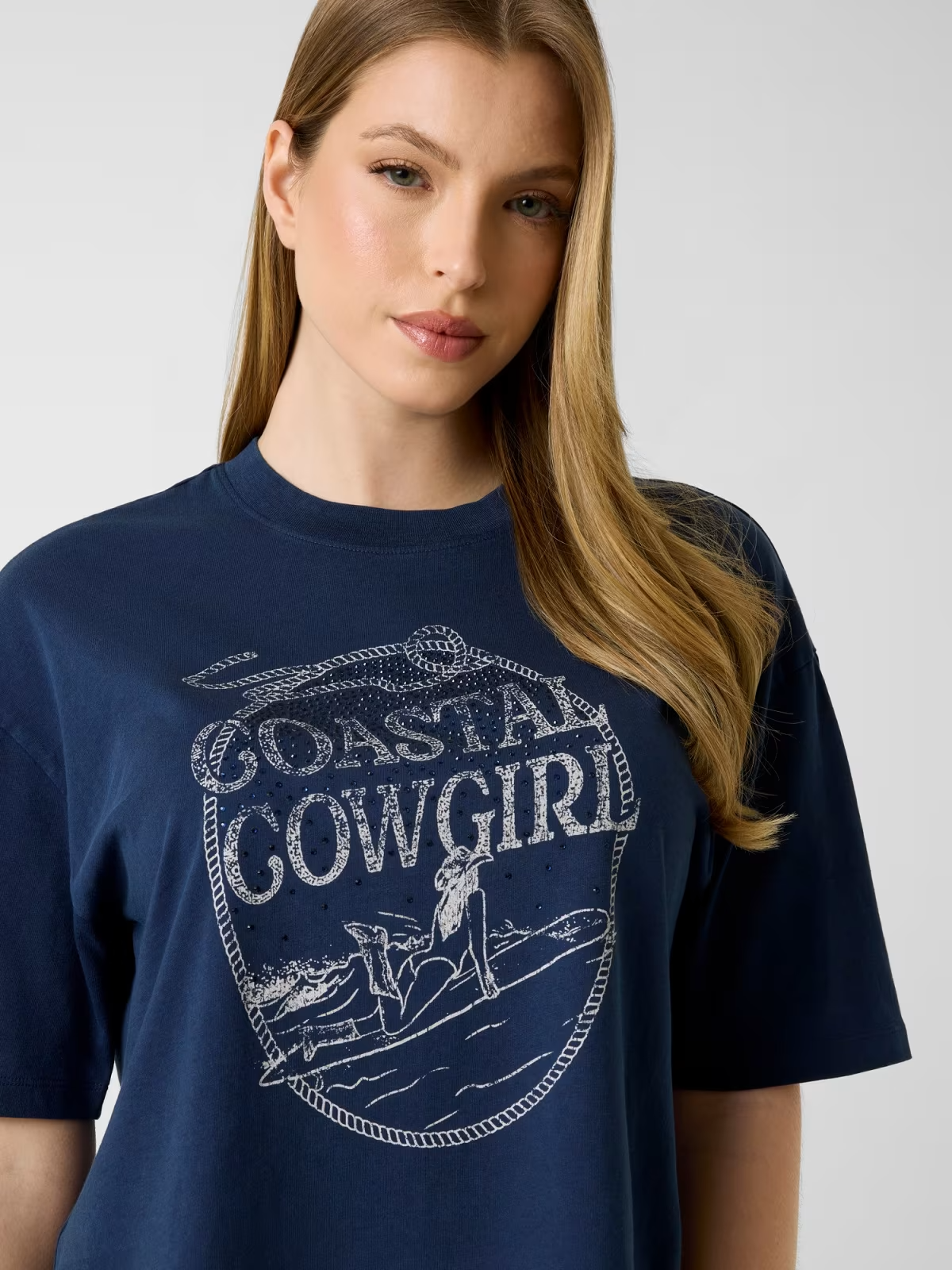 T-shirt COASTAL COWGIRL Azul - Guess  2