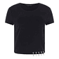 T-shirt ELISABETTE Curta com Pendentes Preto - Guess - Thumbnail 5