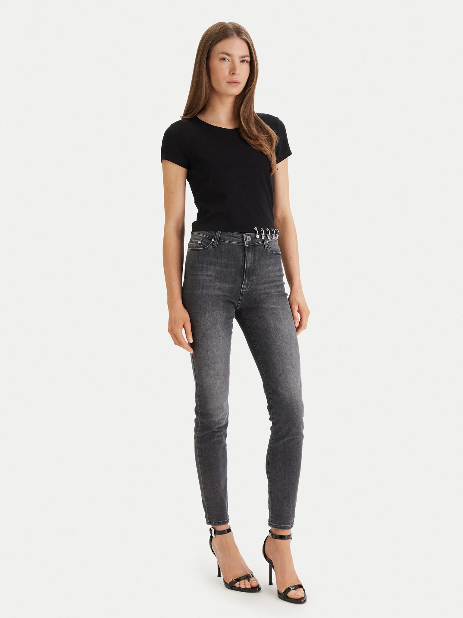 T-shirt ELISABETTE Curta com Pendentes Preto - Guess 3