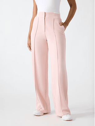 Calças Wide Leg SARAH PIQUE Rosa - Guess 
